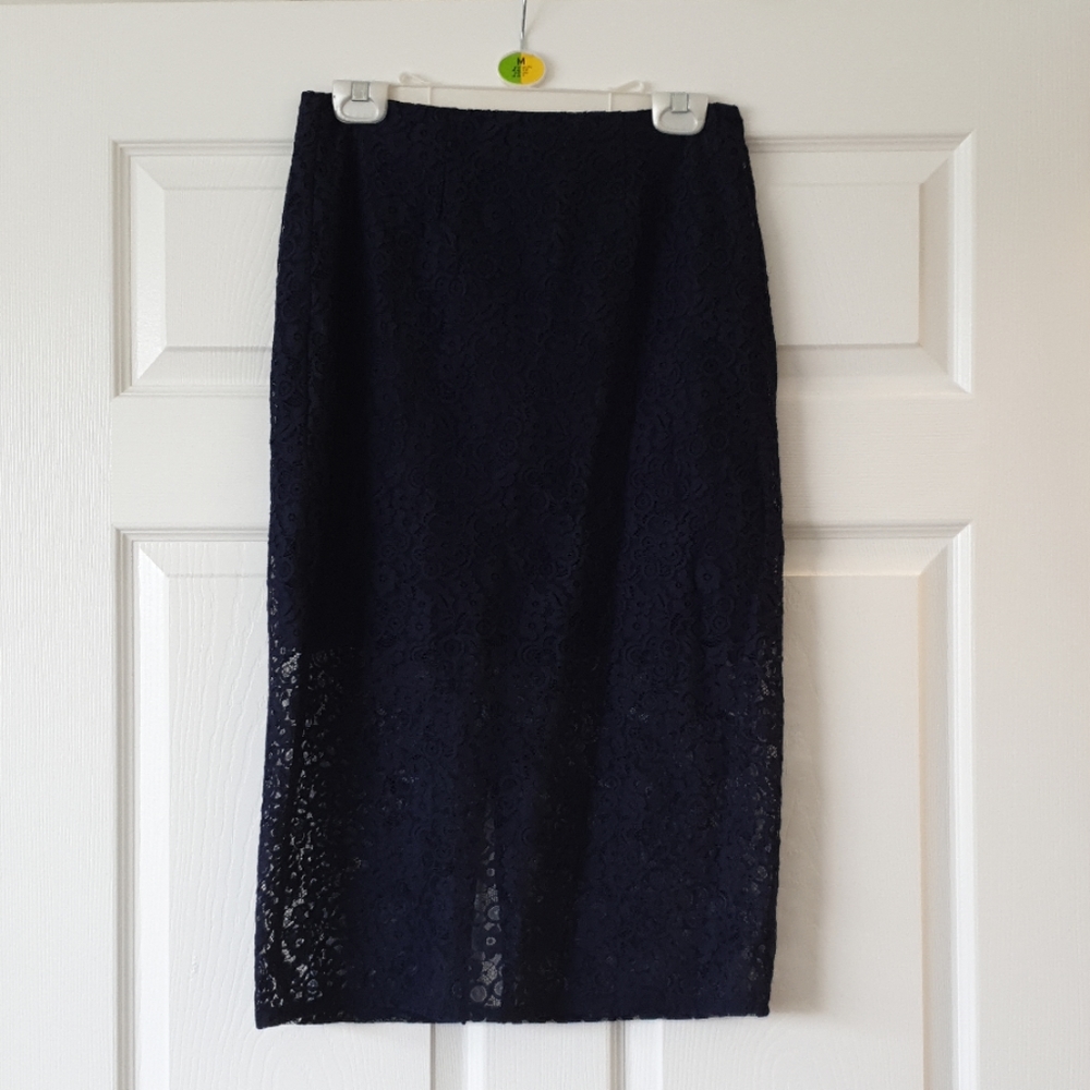 Blue net BCBG skirt